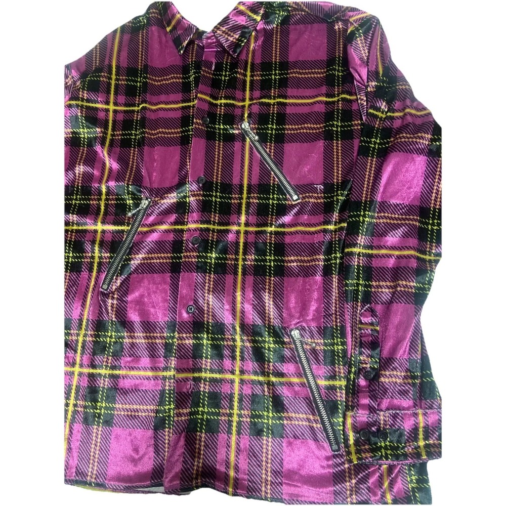 Urban Outfitters‎ Men's Shirt Long Sleeve Size Large Multiple Zippers